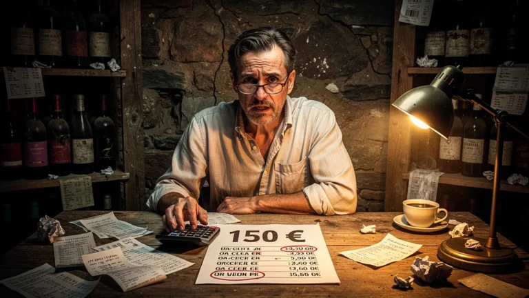 Erreur de 150 € sur un rapport financier dans une cave non contactée, impactant le résultat final