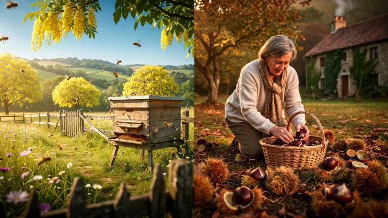 Verdict saison miel en juin et pleine châtaigne en octobre dans un gîte rural authentique