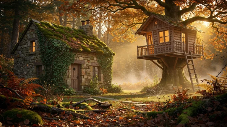Cabane perchée et gîte en pierre en pleine nature pour un séjour authentique et paisible